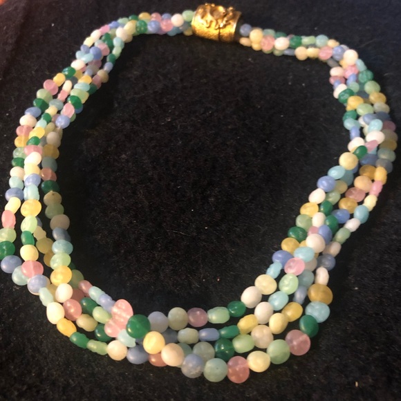 Vintage Beaded Layered Necklace - Picture 8 of 17